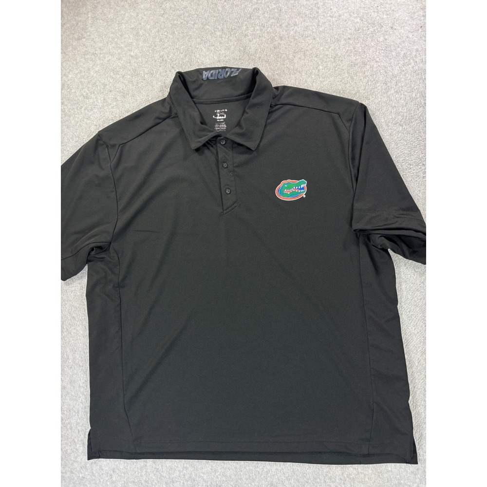 Florida Gators Short Sleeve Performance Campus‎ Polo Shirt (Men's 2XL) Black